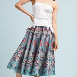 Anthropologie Saanvi Floral Skirt Sz 4 NWT